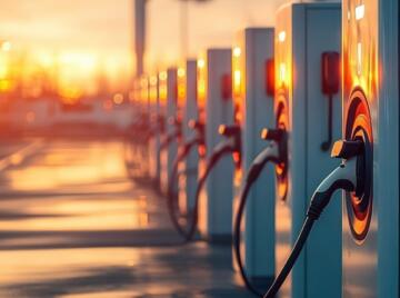 Fast charging station for electric cars